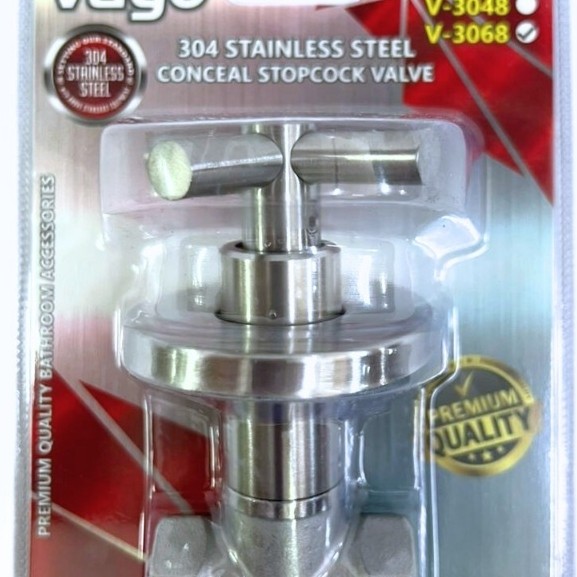 VAGO S/เหล็กปกปิด Stopcock @15mm ( V-3068 )