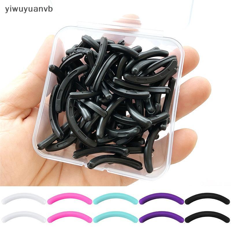 Yiwuyuanvb] ขนตาสี Curler เปลี่ยนยาง 30 ชิ้น/กล่อง Bla สีขาวสีฟ้ายืดหยุ่น Eyelash Curler เปลี่ยนแถบยางอุปกรณ์เสริมใหม่
