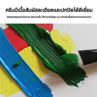 สีอะคริลิค 12/18/24/36 สีผ้าใบจิตรกรรมสีน้ําเม็ดสี ทําเอง จิตรกรรมอุปกรณ์ศิลปะ