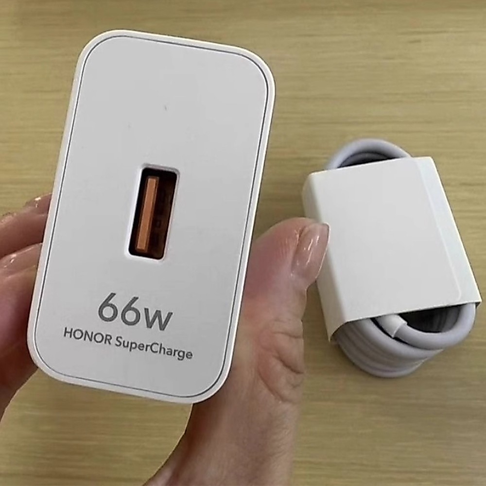 Original Honor X9 X9d 66W Super Charger EU US Fast Charging Wall Adapter 1M 6A USB C สําหรับ Honor 6