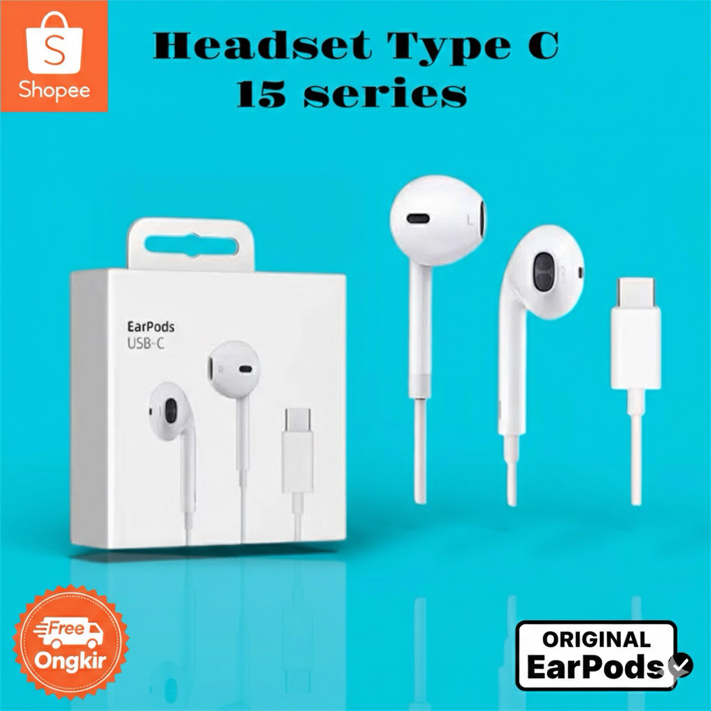 ใหม่ ชุดหูฟัง Earpods Type C สําหรับ 15 Series