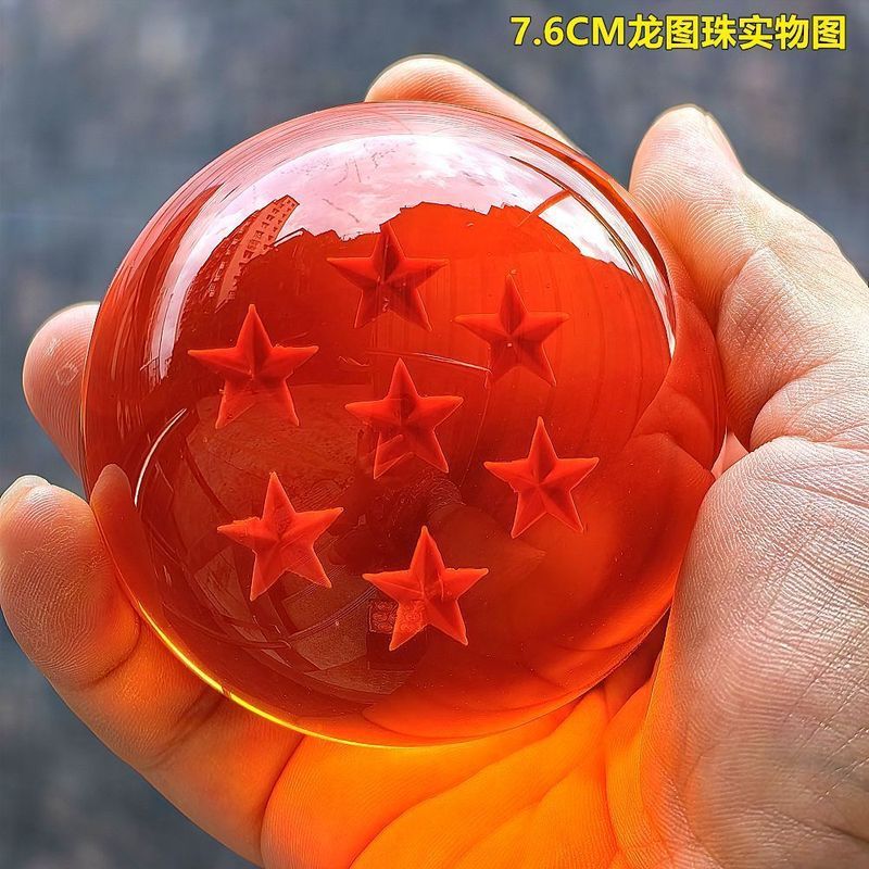 Dragon Ball 7.6 ซม.Dragon Ball Ball Dragon Wish สามมิติ Star เกมอะคริลิค Planet คริสตัล Ball เครื่อง