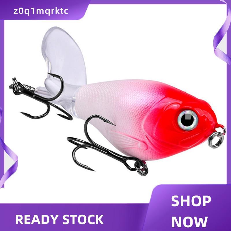 z0q1mqrktc Wobbler เหยื่อ Hard ประดิษฐ์ตกปลา Lure ลอย Whopper Popper 12/16g Topwater พร้อมใบพัดสําหร
