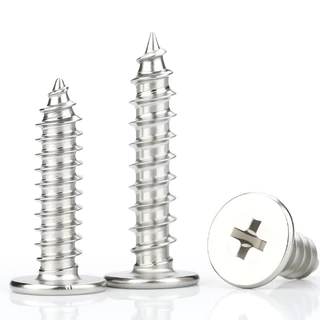 สกรู เกลียวปล่อย หัวแบนบาง แฉก T+ เกลียวปล่อย ปลายแหลม / CM Ultra-Thin Head Self Tapping Screw M2/M2.3/M2.6/M3/M3.5/M4/M5/M6 LCC-TH-1