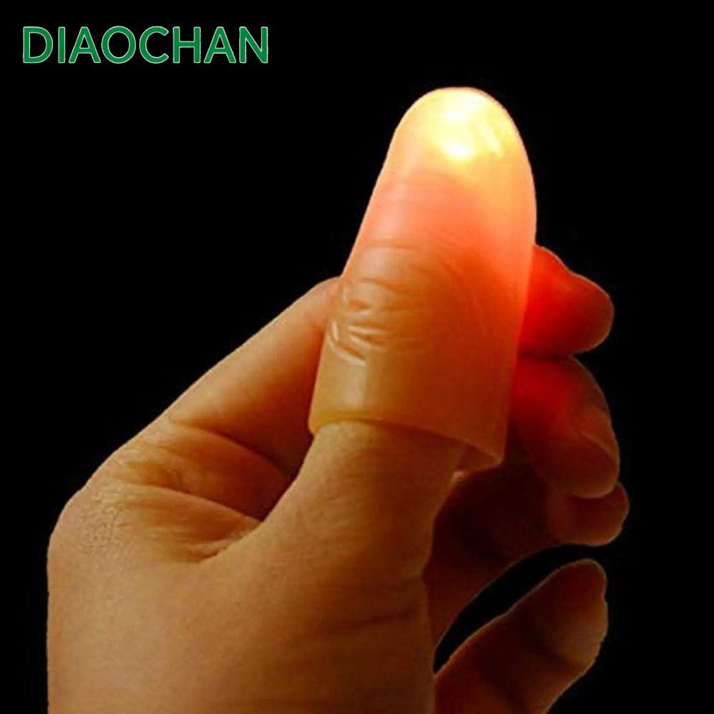DICHATH Magic Thumb Light, Luminous ปลอมนิ้ว, ของขวัญ Interactive Amazing สีสัน Thumbs LED Party Props