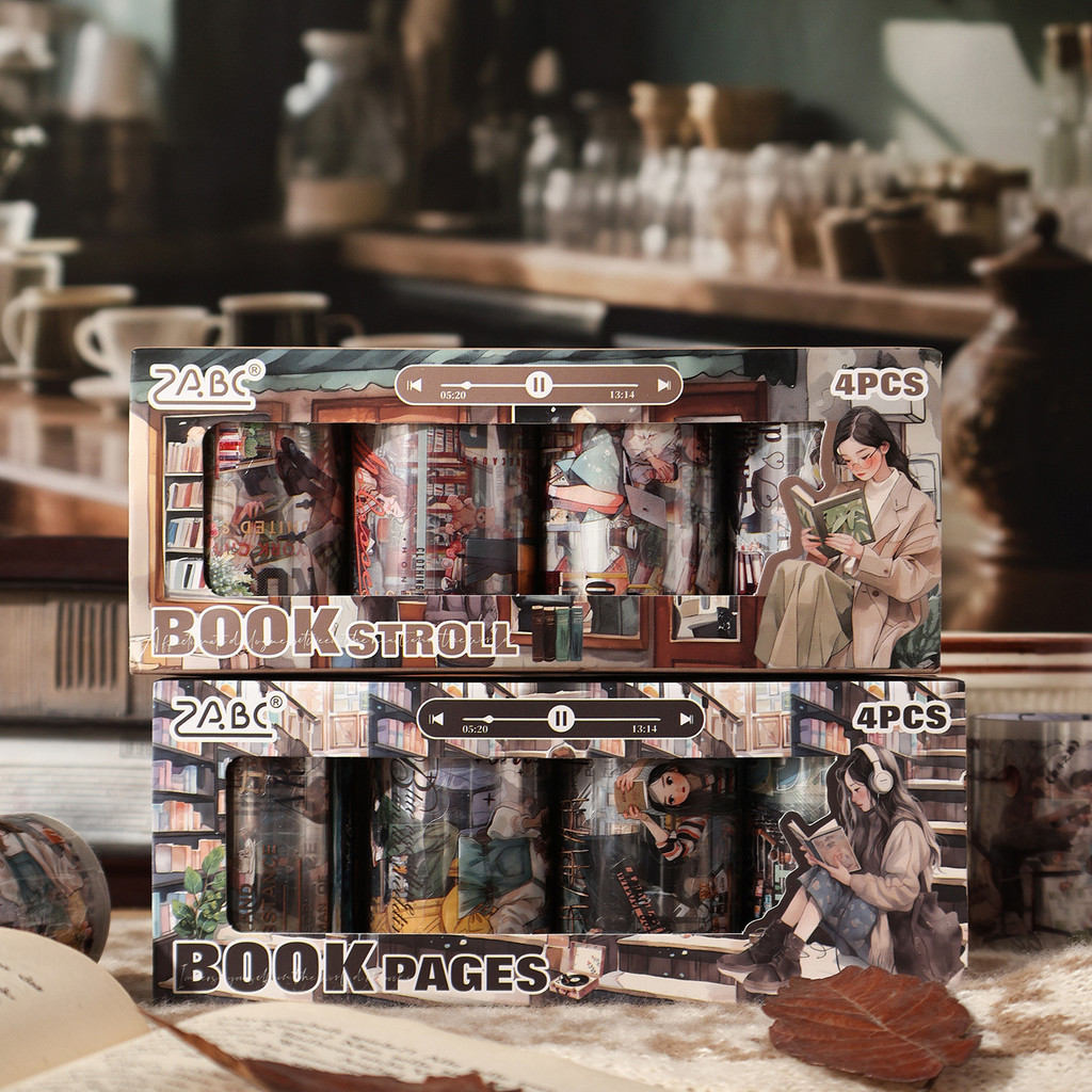 เทปหน้ากระดาษ Dream Series สัตว์เลี้ยงโปร่งใส Die-cut Retro ตัวอักษรสร้างสรรค์สติกเกอร์เทป diy คู่มือวัสดุสติกเกอร์ตกแต่ง