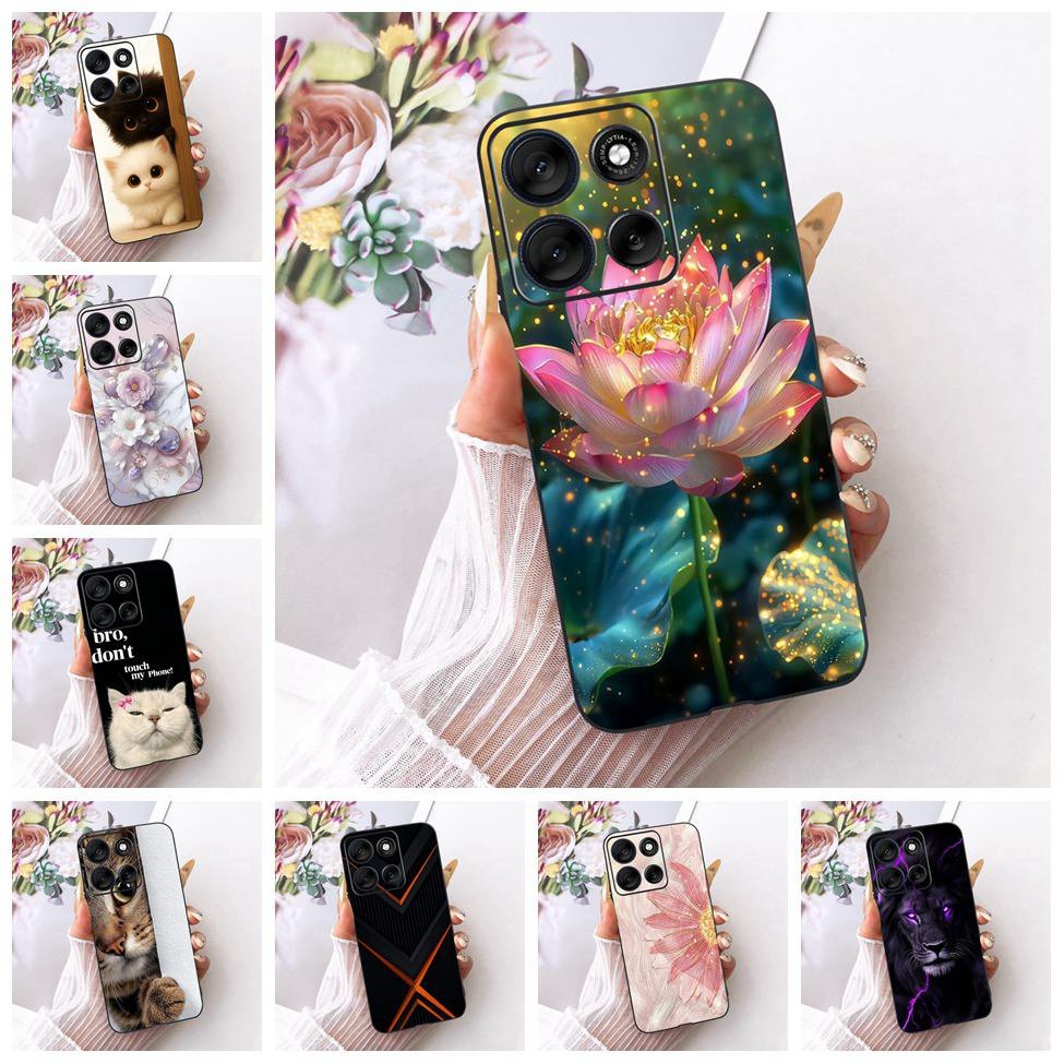 สําหรับ Motorola Moto G56 กรณี XT2529-2 ความงามน่ารักการ์ตูนแฟชั่นผีเสื้อตลกทาสีปกหลังสําหรับ G56 Mo