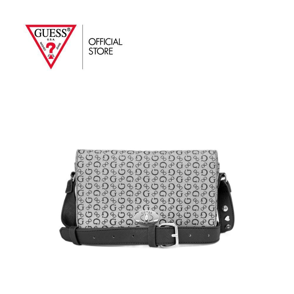 กระเป๋า Guess รุ่น SV983479 BURNABY MINI CROSSBODY FLAP สีดำ