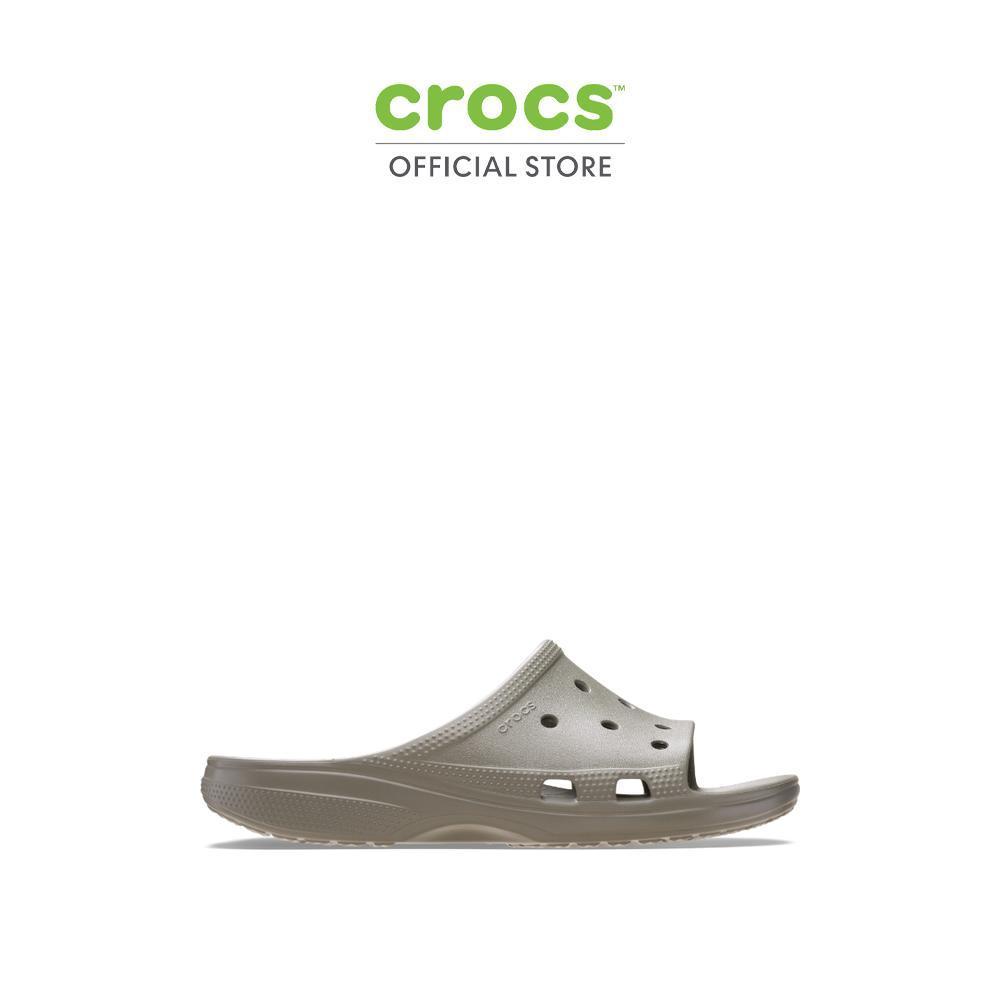 CROCS รองเท้าแตะผู้ชาย SATURDAY SLIDE - DUSTY OLIVE