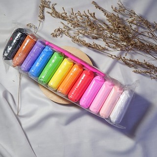 Clay Polymer Slime Clay Dough Mainan Edukasi 12 Pcs Untuk Anak