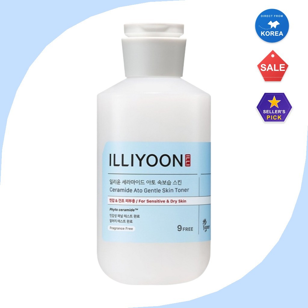 ILLIYOON Ceramide Ato โทนเนอร์อ่อนโยนต่อผิว สําหรับผิวแพ้ง่ายและผิวแห้ง 1 ชิ้น โดย Studio Seoul