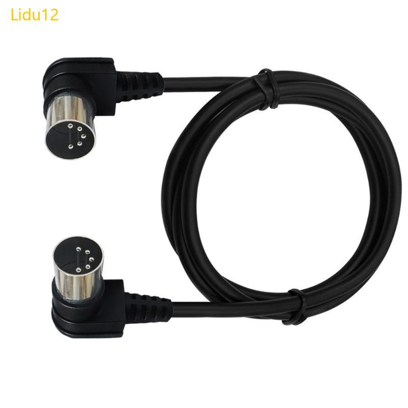 Lidu12 5pin ชาย DIN Plug Socket Connector 5 PIN แชสซีสาย Mount ชายกับชาย