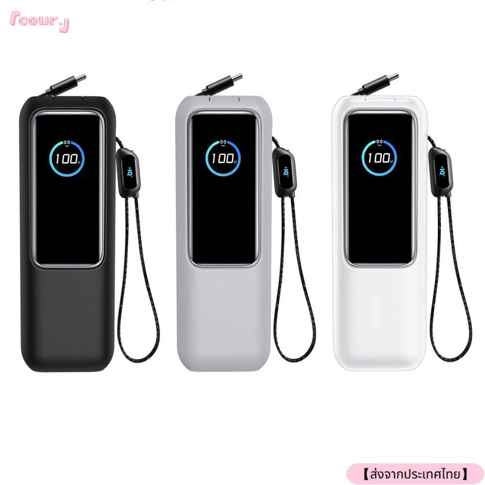 จัดส่งจากประเทศไทยCOUR Protective ,ซิลิโคนพกพานุ่ม,กันฝุ่นกันกระแทกสําหรับ Anker Zolo Power Bank (25
