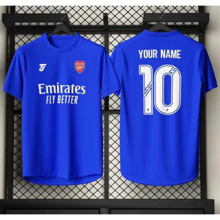 Arsenal 2025/2026 Game Season Customing Jersey ชุดฝึกแขนสั้นชุดกีฬาเสื้อกันหนาวเสื้อถักฟุตบอล