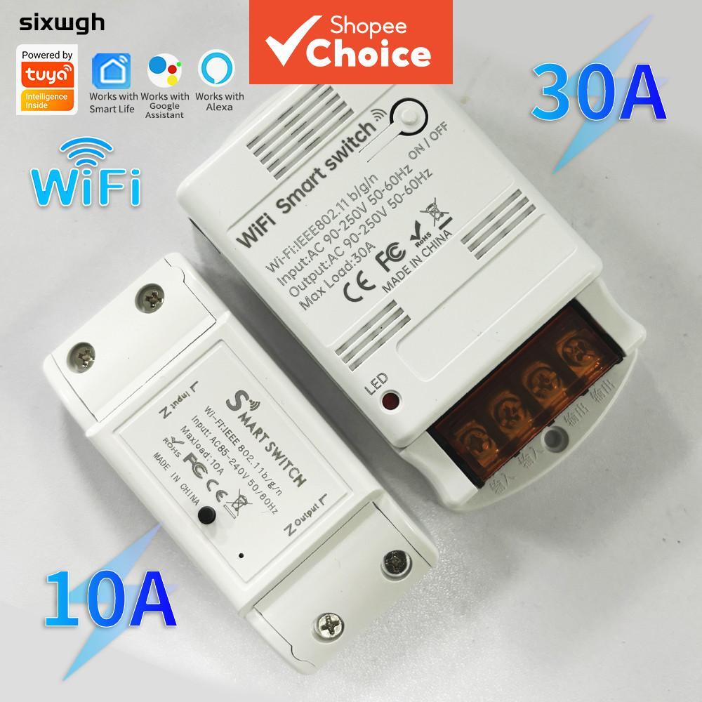 ใหม่ 30A สมาร์ทสวิทช์สําหรับ Tuya WiFi High-Power ปั๊ม Controller Smart Life App ไร้สาย