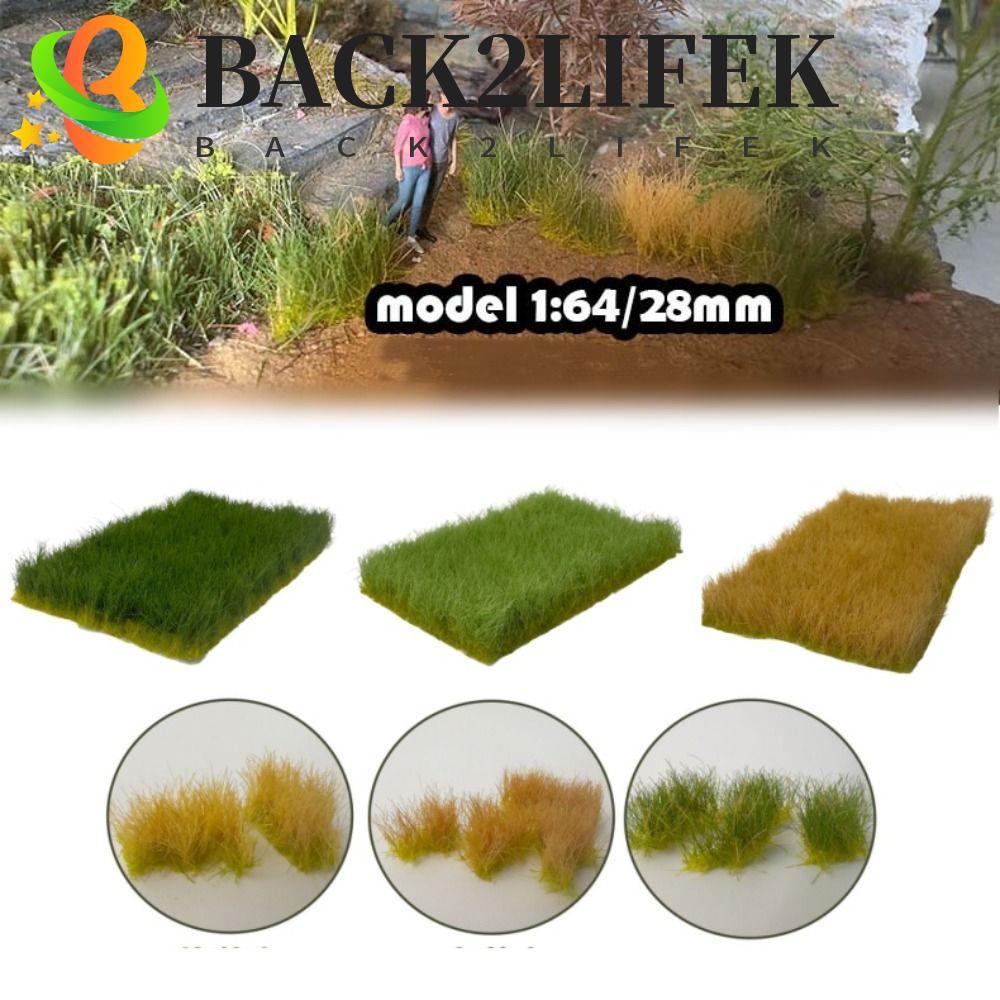 BACK2LIFEK หญ้าเทียม Tufts, มือฉีกขาดภูมิทัศน์ขนาดเล็ก Miniature Bushes พืช, Farmland House Terrain รุ่นจําลอง Static หญ้าคลัสเตอร์ Diy รุ่น