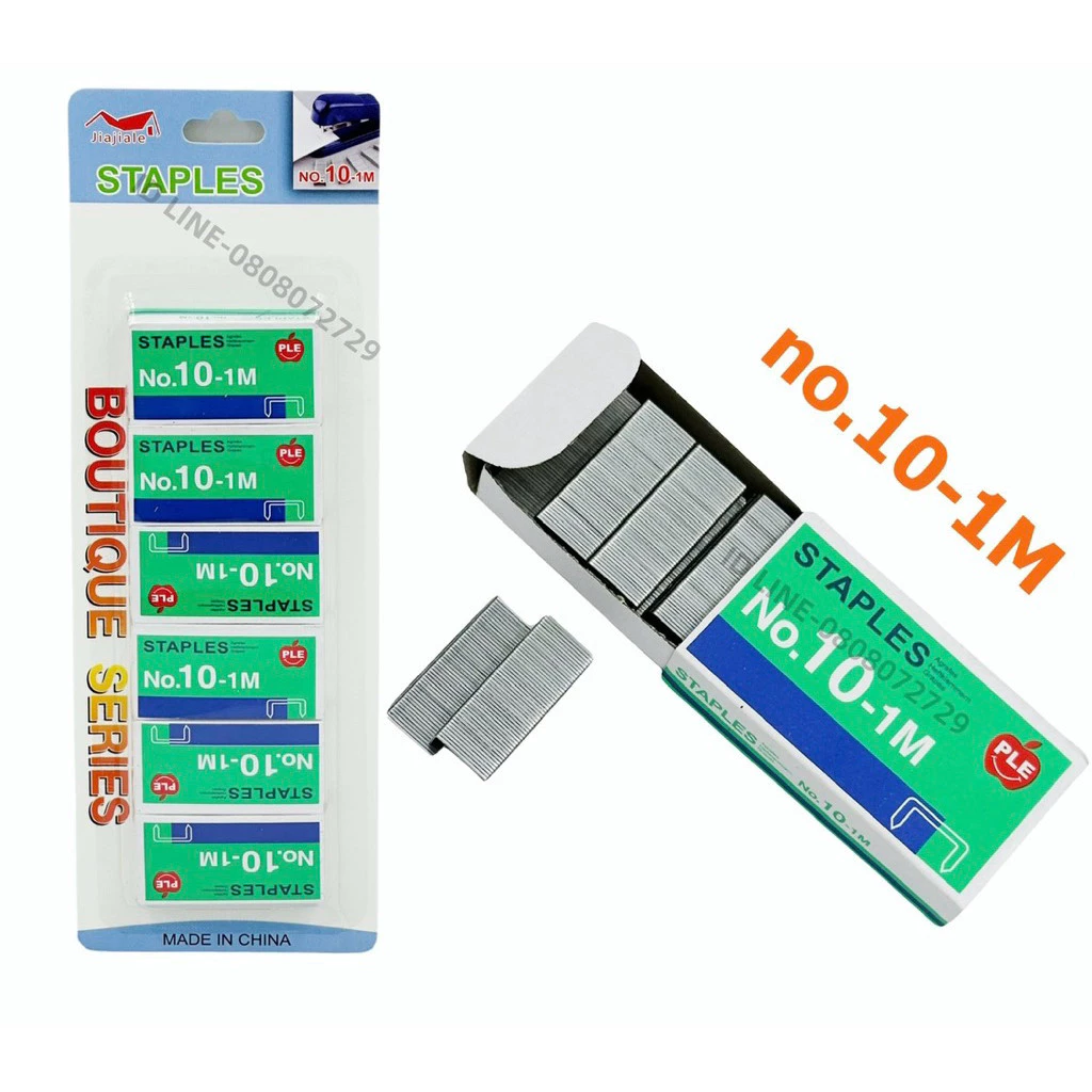 (ยกโหล12แพ็ค)ลูกแม็กลวดเย็บกระดาษL-2169 MAX No.10-750 ลูก เหมาะสำหรับใช้เย็บเอกสาร 1แพ็คมี6กล่อง