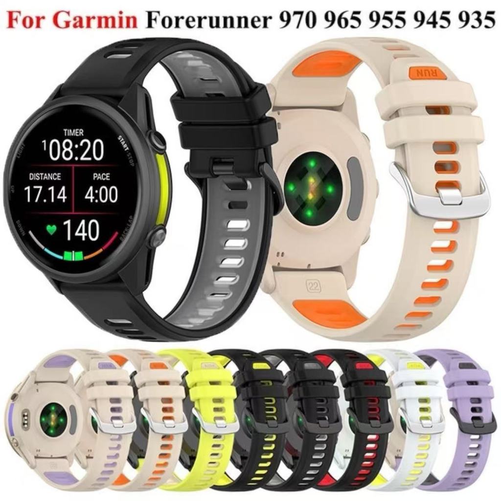 🇹🇭สายนาฬิกา Garmin Forerunner 935 945 955 965 745 Fenix 5 6 7 Instinct 5X 6X 7X Approach S60 S62