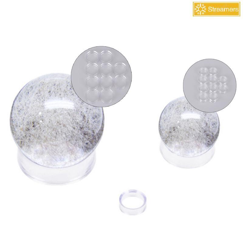 {Streamers} 10PCS Acrylic Clear Display Stand Sphere Holder สําหรับฐานคริสตัลบอลใหม่