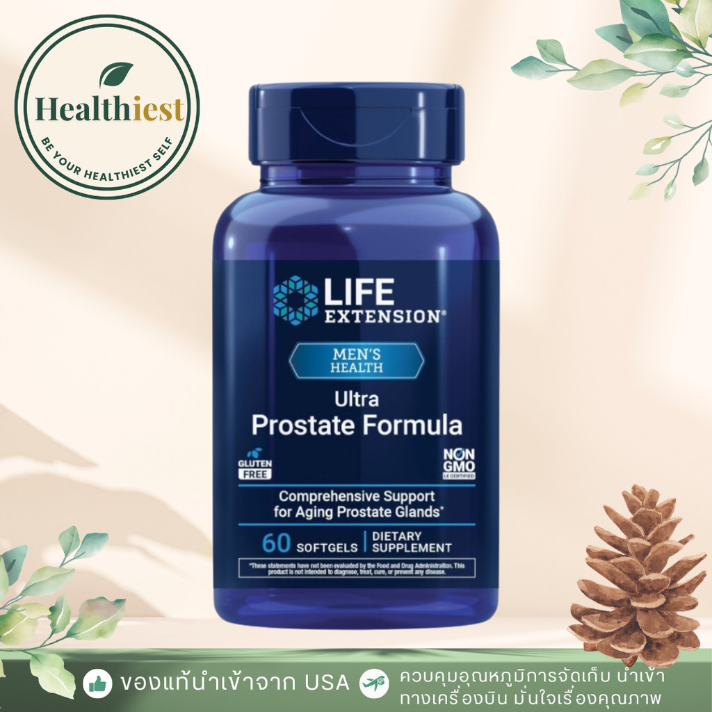 Life Extension Ultra Prostate Formula Saw Palmetto for Men 60 softgels