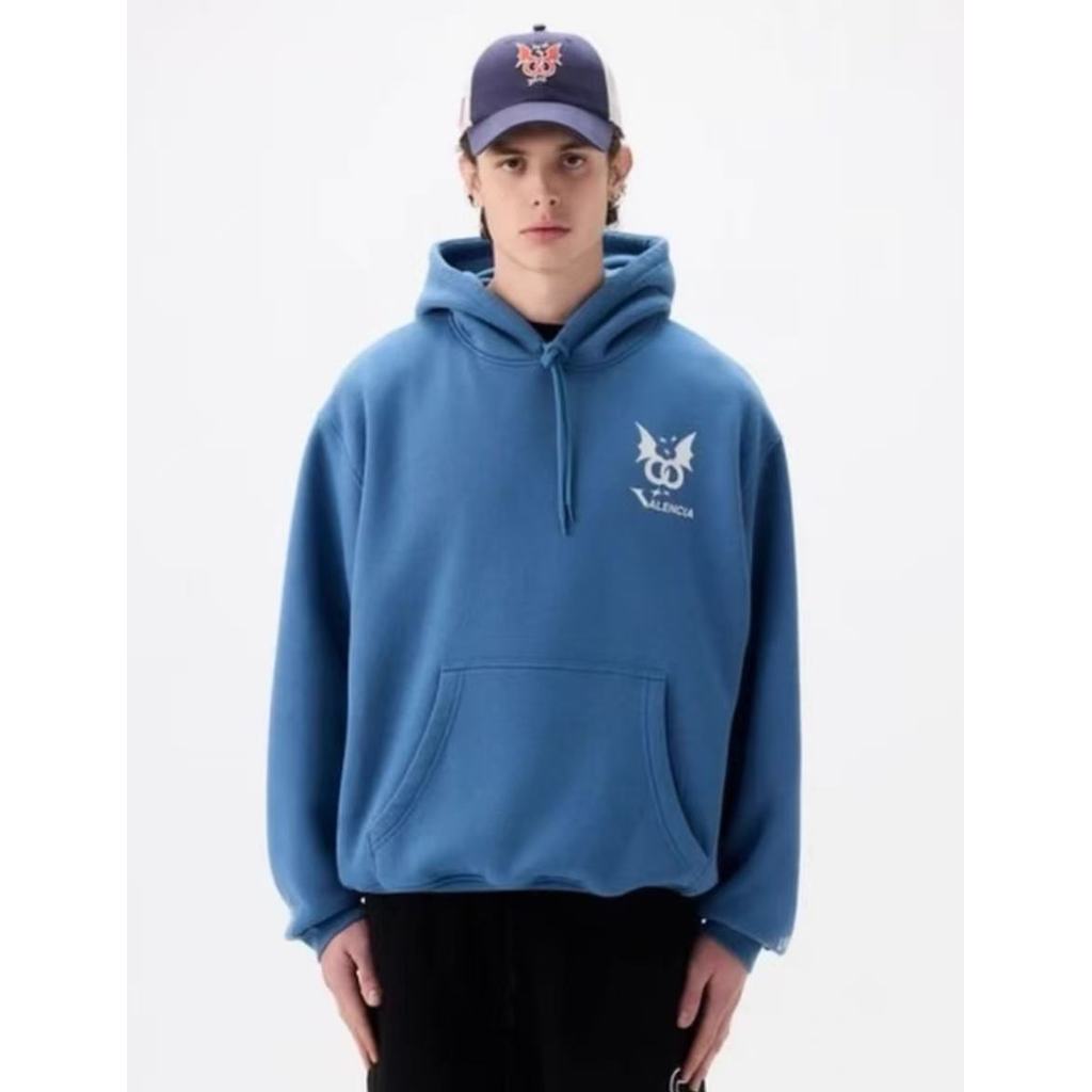 เสื้อสเวตเตอร์มีฮู้ด UVU-VALENCIA Series Lake Blue