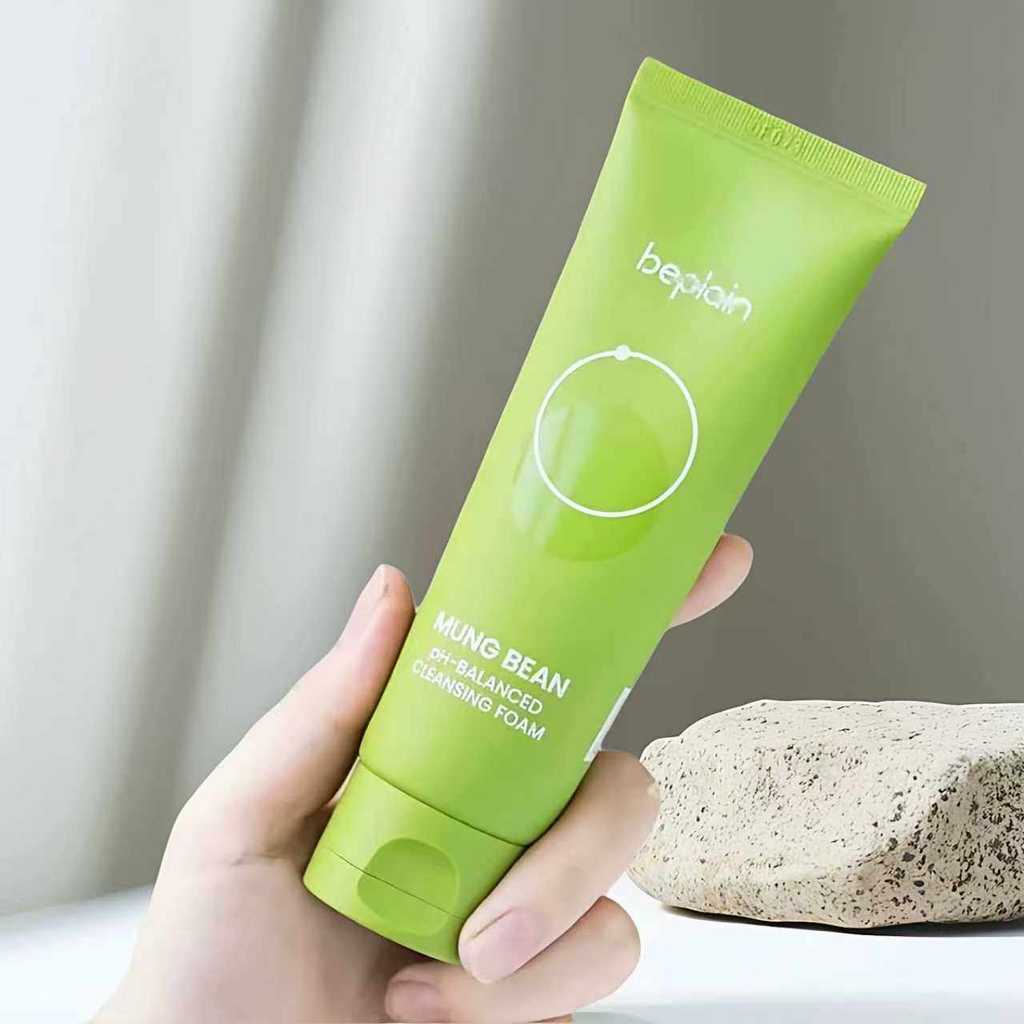 Beplain Mung Bean pH-Balanced Cleansing Foam 80ml โฟมล้างหน้าถั่วเขียว ล้างสะอาด ไม่อุดตัน กระชับรูขุมขน อ่อนโยน เกาหลี