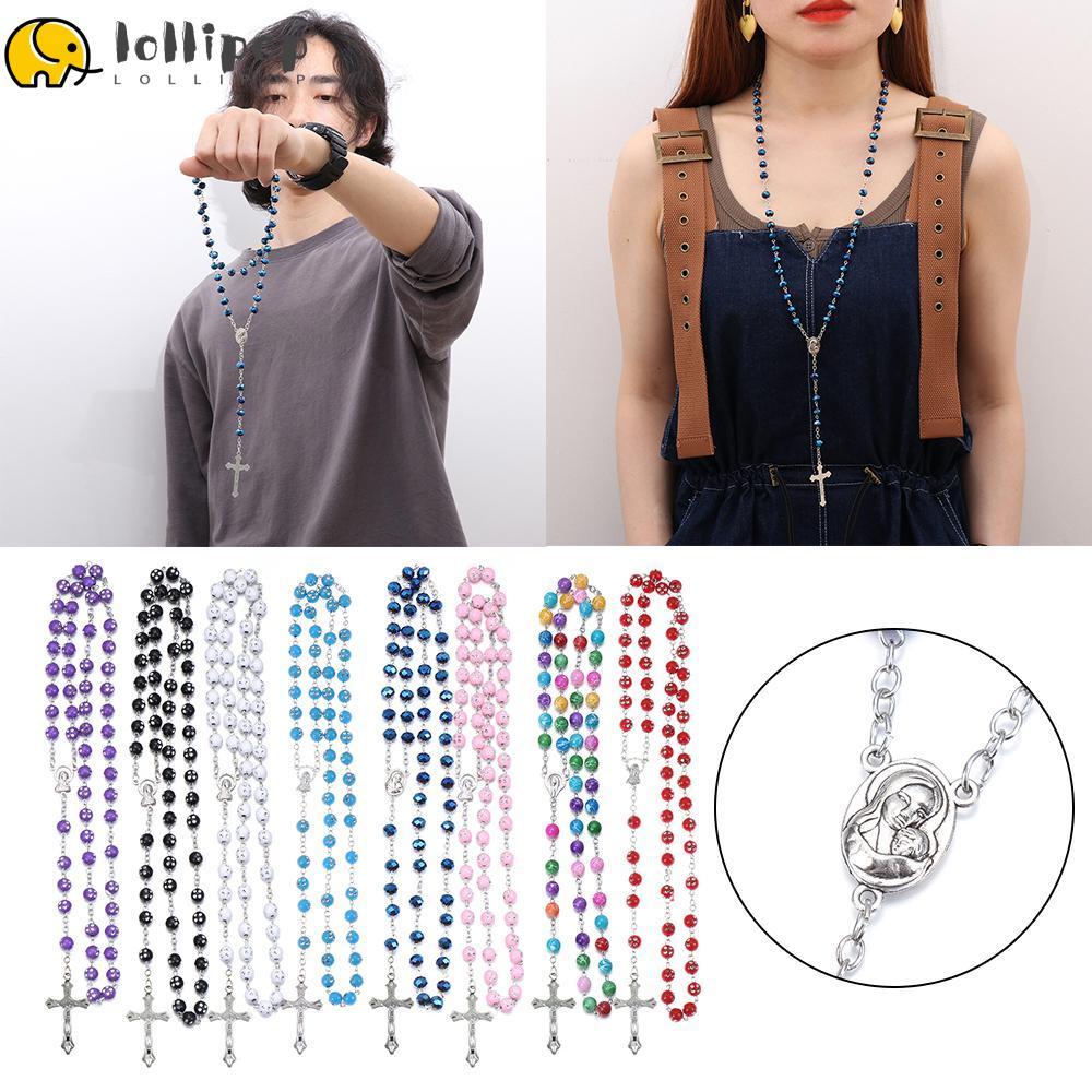LOLLIPO1 1 PC คาทอลิกสร้อยคอสาววัยรุ่นจี้ของขวัญหลากหลายรูปแบบ