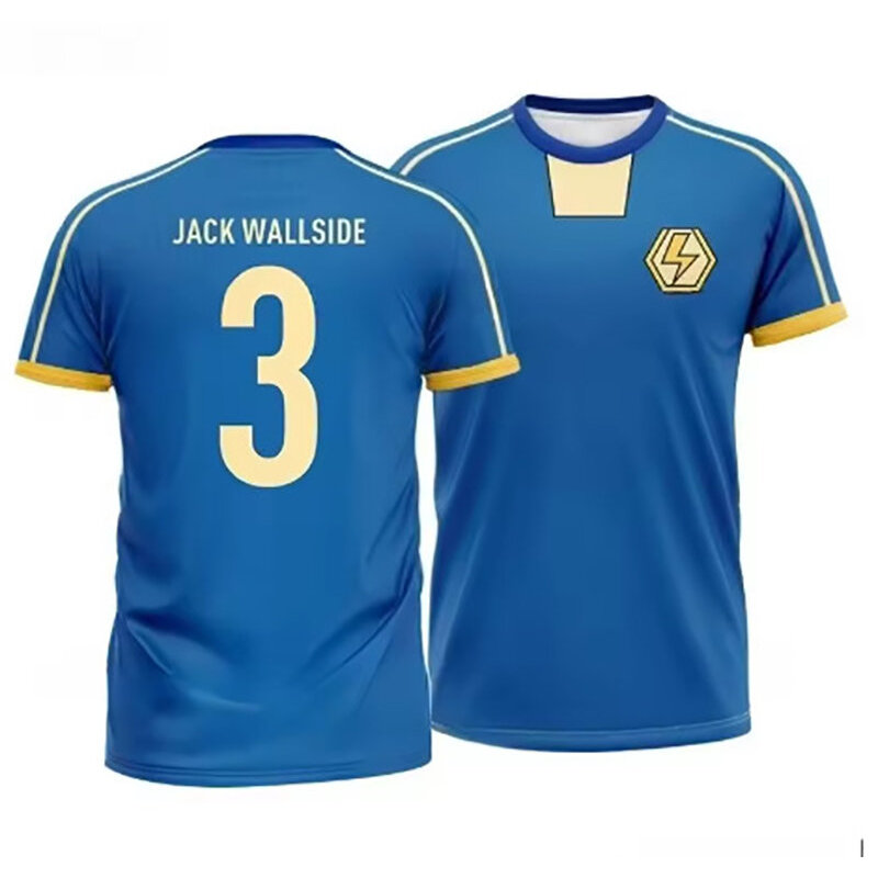 Kaio Jersey อะนิเมะ Inazuma Eleven บทบาทเล่นเสื้อยืด 3D พิมพ์ฟุตบอลทีมการฝึกอบรมเครื่องแบบผู้ชายผู้ห