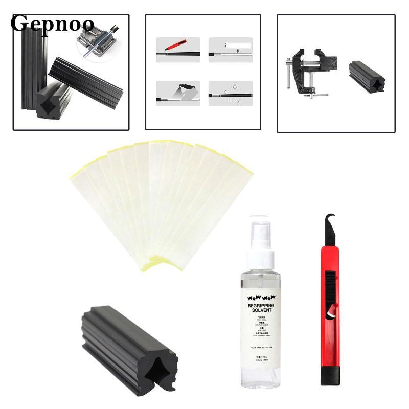 Gepnoo Golf Club Grip Set Accessories Repair Professional Cover Removal Solvent Tool Set Golf Grip R