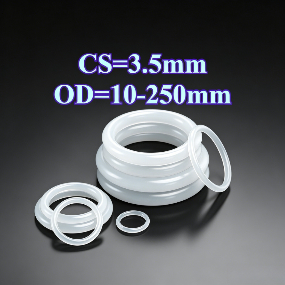 (KZS) ซิลิโคนโอริง CS3.5 มม.* OD10-250 มม.ซีลกันน้ําสําหรับอุตสาหกรรมและใช้ในบ้าน