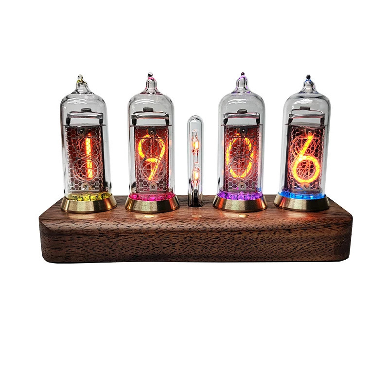 คลาสสิก IN14 Motion Sensor Visual Effects ของขวัญที่สมบูรณ์แบบ Idea Nixie Tube Clock พร้อมเปลี่ยนได้