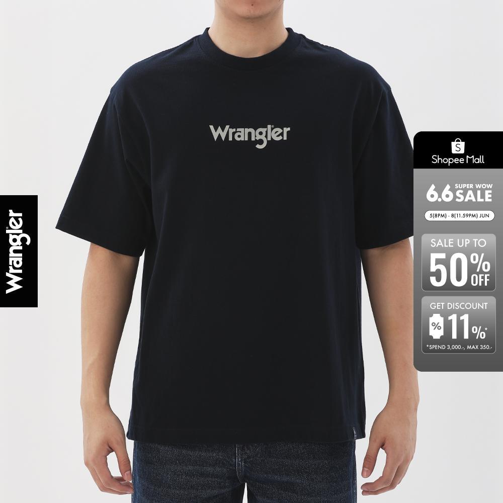 WRANGLER เสื้อยืดแขนสั้นผู้ชาย รุ่น WR F425UTSSN27 สีกรมท่า