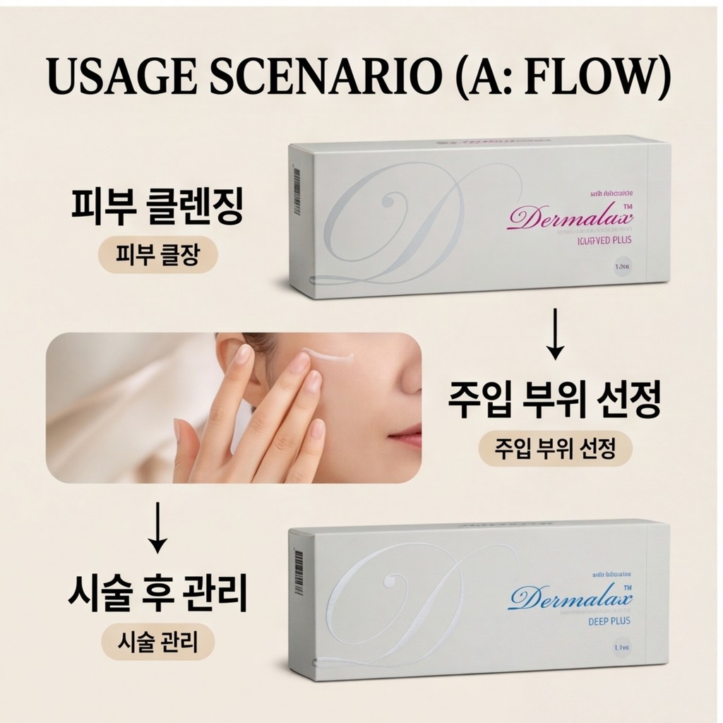 เซรั่มลิปให้ความชุ่มชื้นเกาหลี Dermalax HA Deep Intensive หน้าผาก Serum 1ml ha ฟิลเลอร์