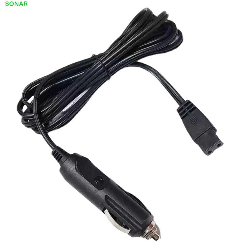 โซนาร์ ลวดเสียบตู้เย็นขนาดเล็ก กระแสตรง 12V 2ขา ปลั๊กตะกั่ว สายตะกั่วรถ เปลี่ยนสายไฟ 2ม. สําหรับกล่องเย็นไฟฟ้า