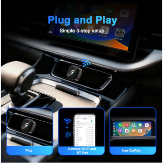 อะแดปเตอร์ CarPlay ไร้สาย 2 in 1 USB/Type-C รถ Dongle, Mini CarPlay Box Plug and Play, สําหรับ