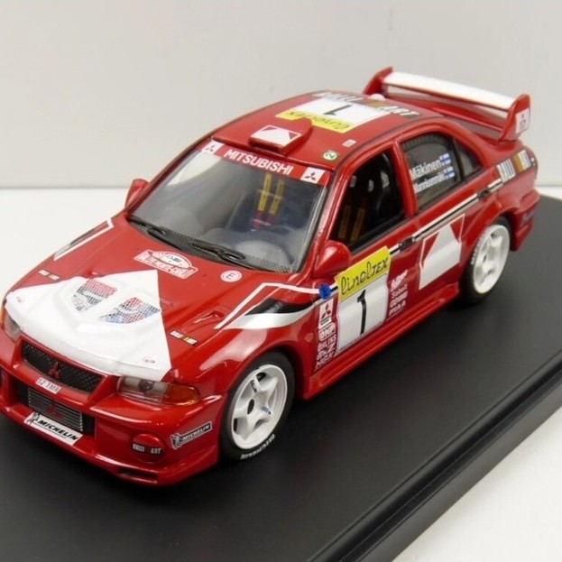 [May New Arrival] IXO 1: 43 Mitsubishi Lanse EVO IV WRC Rally Champion Mitsubishi EVO Makineen WRC W
