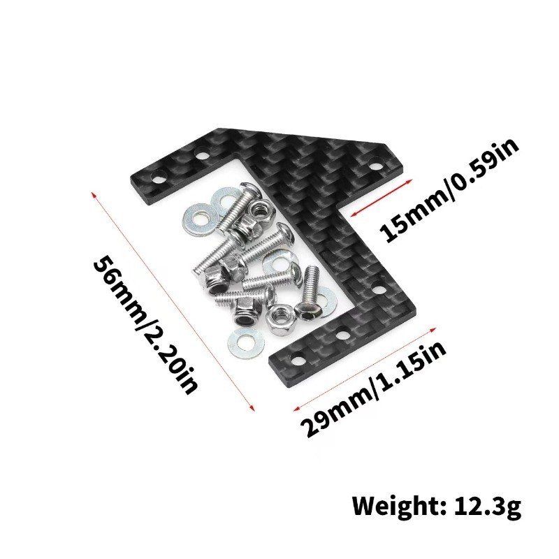 สําหรับ Tamiya CC01 CC-01 RC รถอะไหล่อัพเกรดอุปกรณ์เสริมคาร์บอนไฟเบอร์ Servo Mount แผ่น
