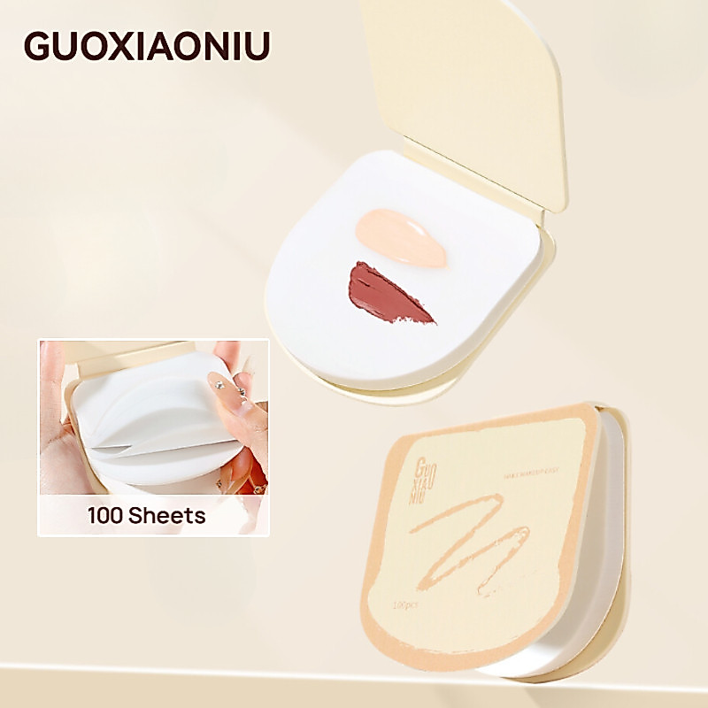 GUOXIAONIU กระดาษแต่งหน้า รองพื้น ลิควิด พาเลท สีทดลอง ช่างแต่งหน้า พาเลทผสม ใช้แล้วทิ้ง