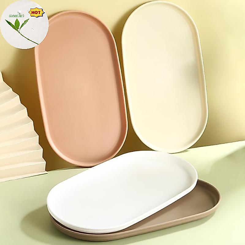 Maud 1/4PCS พลาสติกญี่ปุ่นถาดกาแฟรูปไข่อาหารถ้วยถาดขนมหวาน Candy แผ่น Gongfu ถาดชาอุปกรณ์ครัว EN
