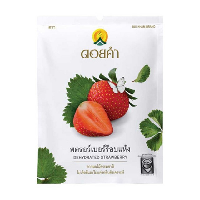 ดอยคำ สตรอว์เบอร์รีอบแห้ง Doi Kham Dehydrated Strawberry 140g.