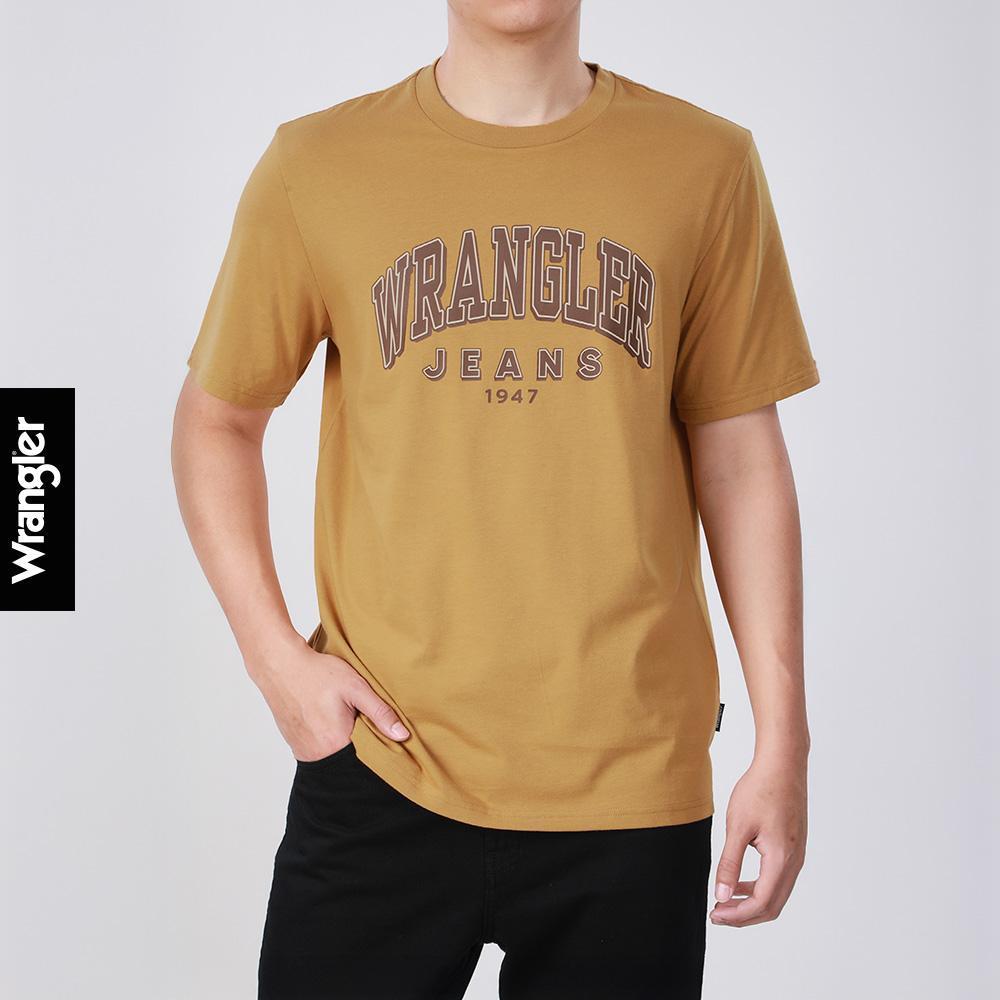 WRANGLER เสื้อยืดแขนสั้นผู้ชาย รุ่น WR S226MTSSF15 สีเหลือง