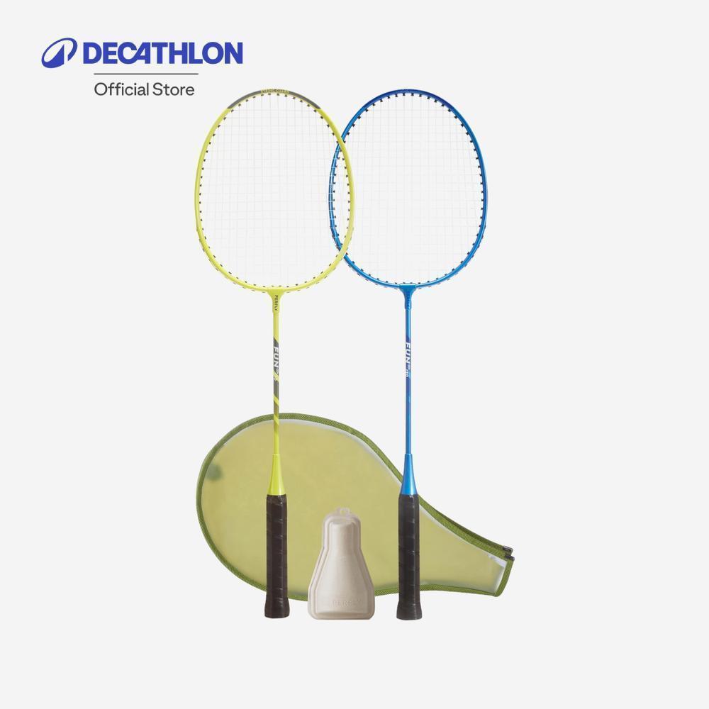 Decathlon Adult Badminton Racket Set Fun Set ชุดไม้แบดมินตันสำหรับผู้ใหญ่รุ่น Fun BR130 - Blue/Yellow