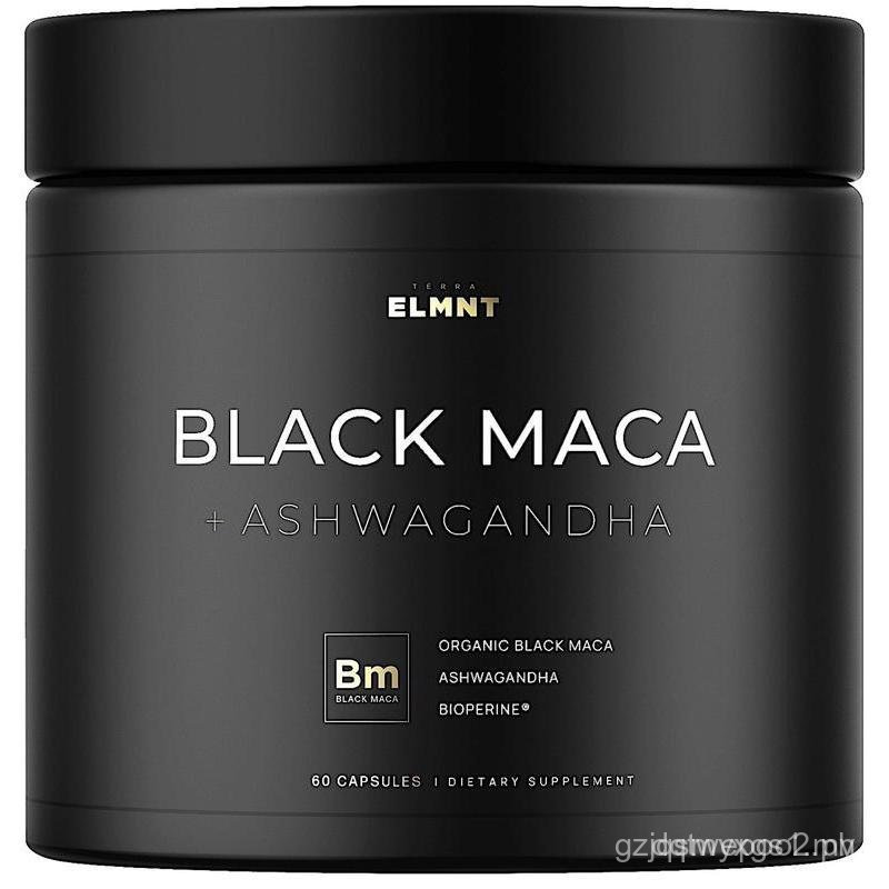 MidBalance ELMNT Organic Black Maca Ashwagandha Capsule Complex, Adaptogen Blend Hormone Balance Ene