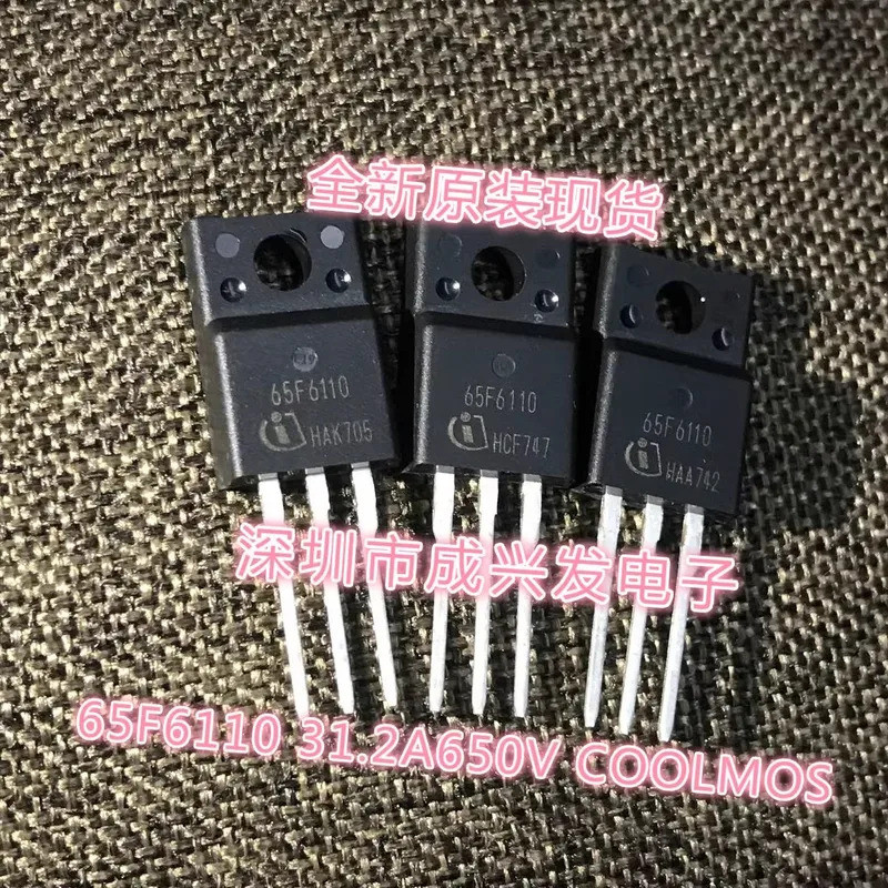 10PCS IPA65R6110CFD 65F6110 TO-220F 31.2A 650V IGBT MOSFET MOS ใหม่ทรานซิสเตอร์เดิมคุณภาพสูง