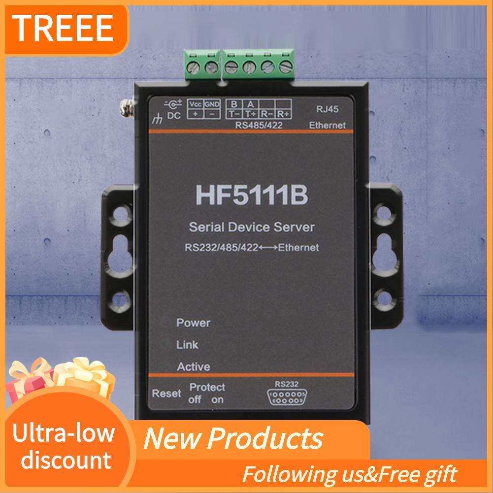 Treee Treee Marhynchus Serial Network Server HF-5111B 3-in-1 RJ45 RS232/RS485/RS422 to Ethernet DTU 