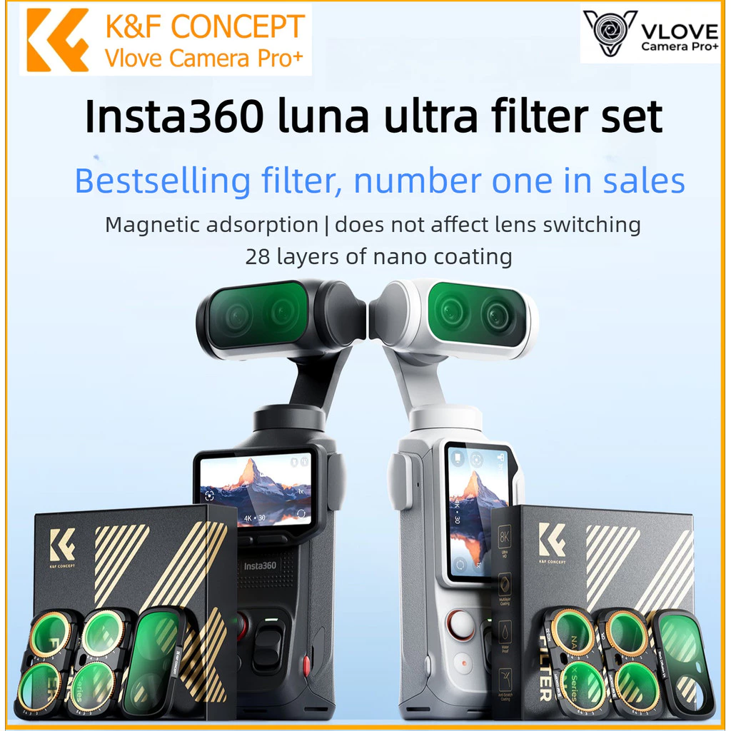 K&F Concept Magnetic ND2-32 & Black Soft 1/4 2-in-1Lens Filter สําหรับกล้อง Insta360 Luna Ultra Action thumbnail 10