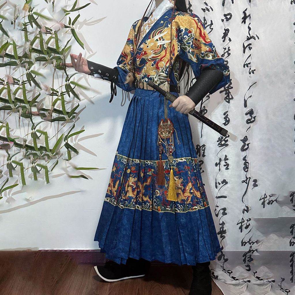 Original Ming Made Hanfu Flying Fish Jinyiwei Python Robe เสื้อผ้า Ming Made ผู้ชายผู้หญิงทุกวันคู่ฤดูใบไม้ผลิฤดูใบไม้ร่วง