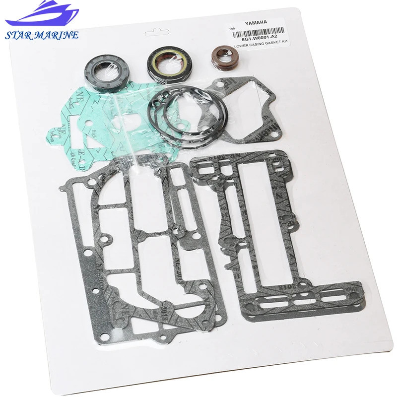 FW Outboard Motor 6G1-W0001-00 6G1-W0001-01 6G1-W0001-02 6G1-W0001-A2 18-99117 Lowerปลอกปะเก็นชุดสํา