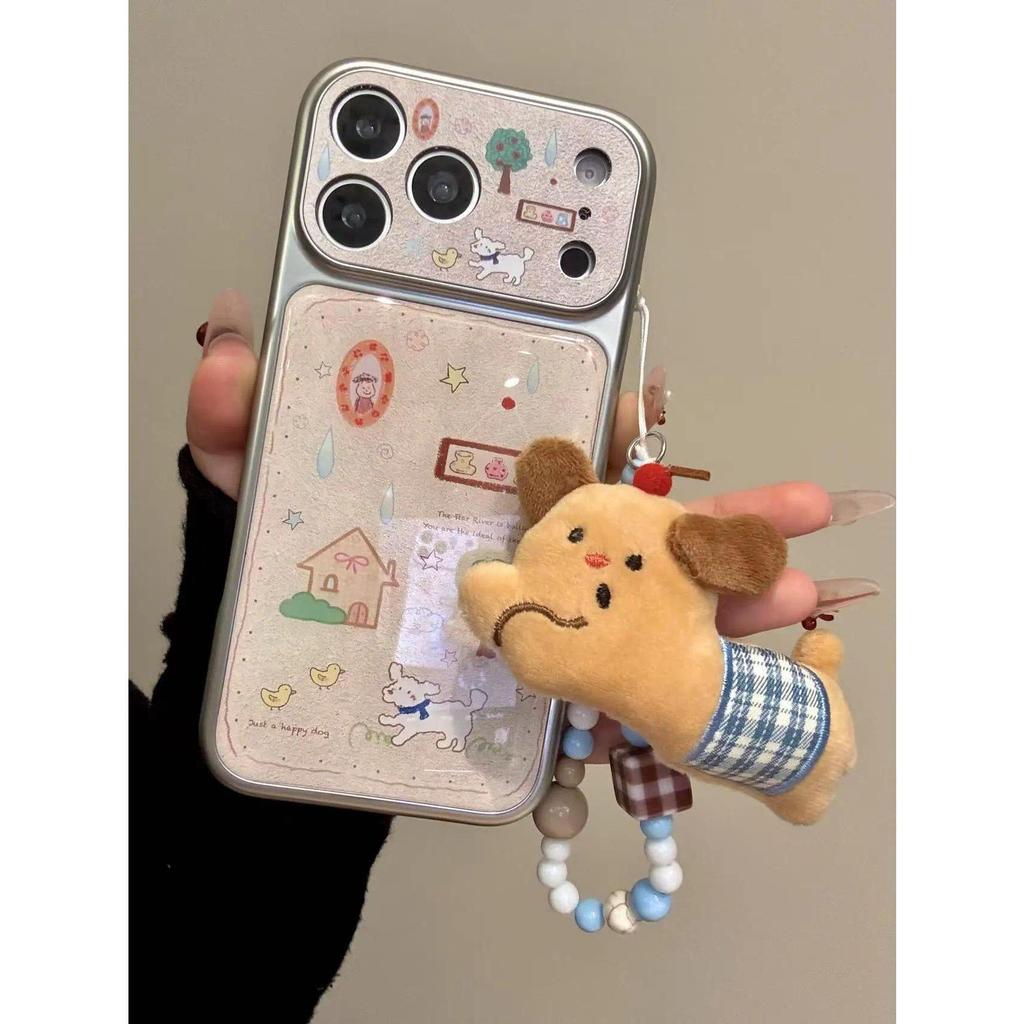 เคสโทรศัพท์ลายลูกสุนัขน่ารัก ใช้ได้กับ iPhone 13/11/12/17/14/15Plus/16ProMax ผลิตจากอะคริลิกคุณภาพสูง กันกระแทกและทนทาน