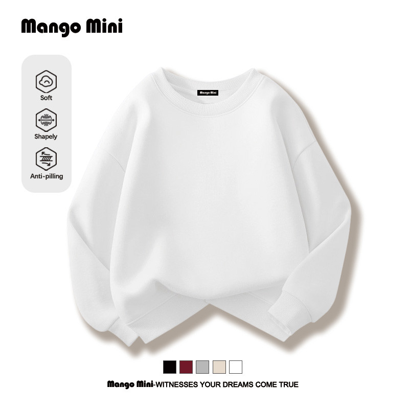 เสื้อกันหนาวเด็ก สีพื้น เด็กชายเด็กหญิงใส่ได้ กันหนาวได้ค่า ลําลอง ทรงหลวม (ส่งเร็ว จัดส่งจากไทย)